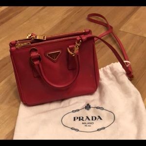 Prada mini saffiano bright pink